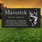 Personalized Dog Memorial - Granite Stone Pet Grave Marker - 6x12 - Maverick product 4